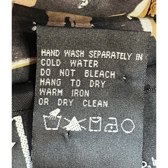 NWOT Vintage 80s 90s Cheetah Leopard Animal Print Silk Full Zip Bomber Jacket L - Picture 11 of 11